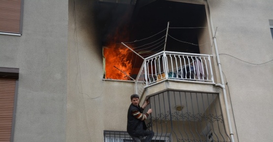 Söke’deki yangında korkulu anlar yaşandı