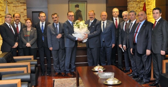 Gaziantep Vergi Dairesi Başkan Vekili Halil Tekin, GSO ziyareti