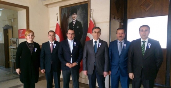 Kurum amirlerinden Kaymakam Kaya’ya vergi haftası ziyareti