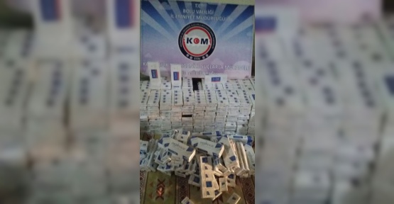 Bolu’da 5 bin adet kaçak sigara ele geçirildi