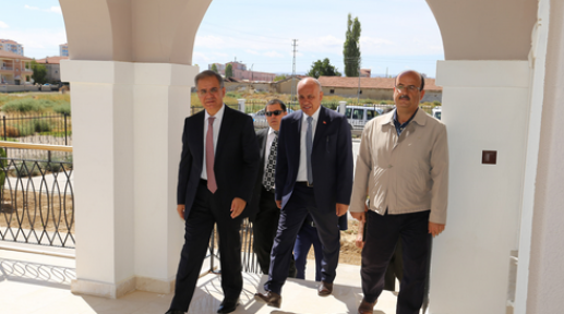 Vali TAPSIZ ve Başkan ÇALIŞKAN Larende Taziye Evini Gezdi