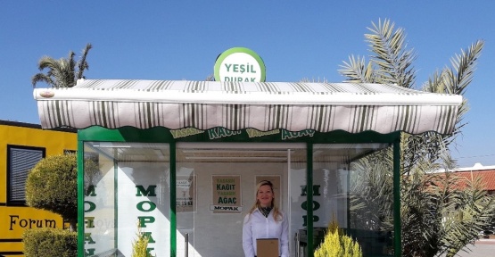 Forum Bornova’da geri dönüşüm için ’Yeşil Durak’