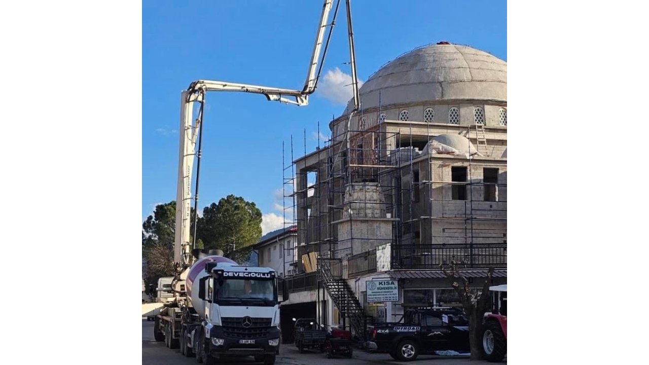 Beyağaç Çarşı Cami İnşaatında Sona Yaklaşıyor