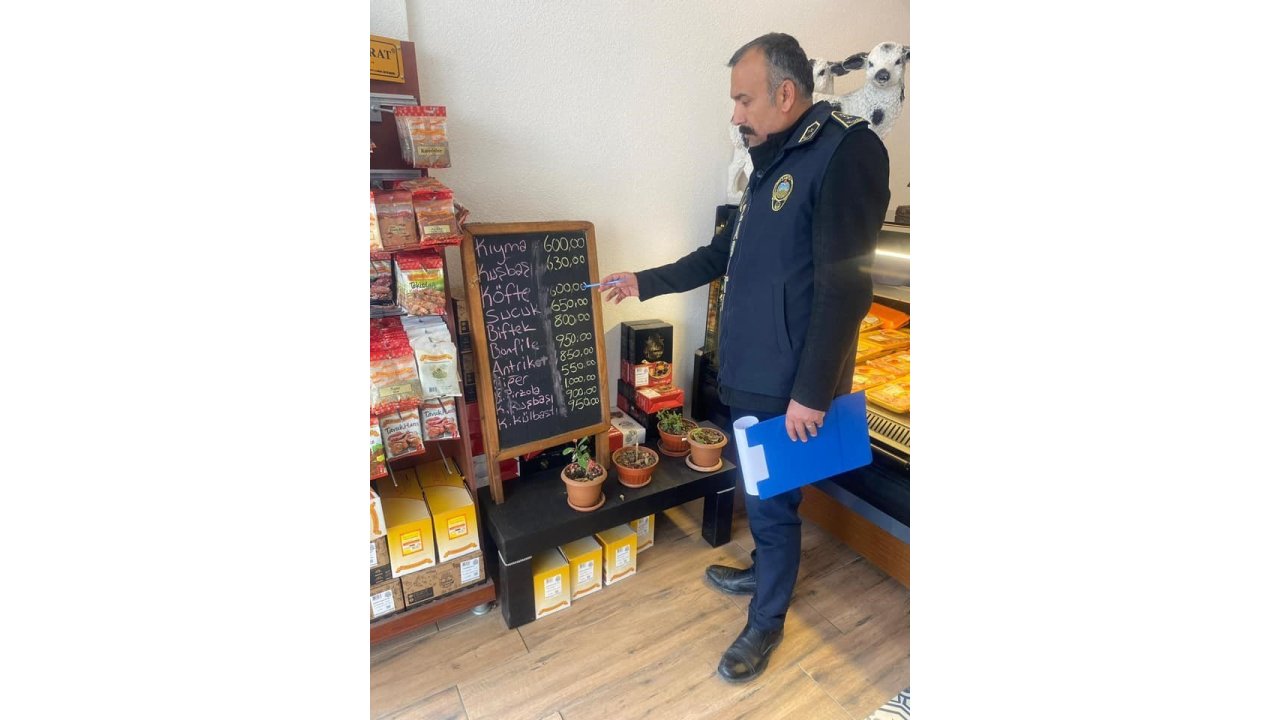 Zabıtadan Fiyat Etiketi Denetimi