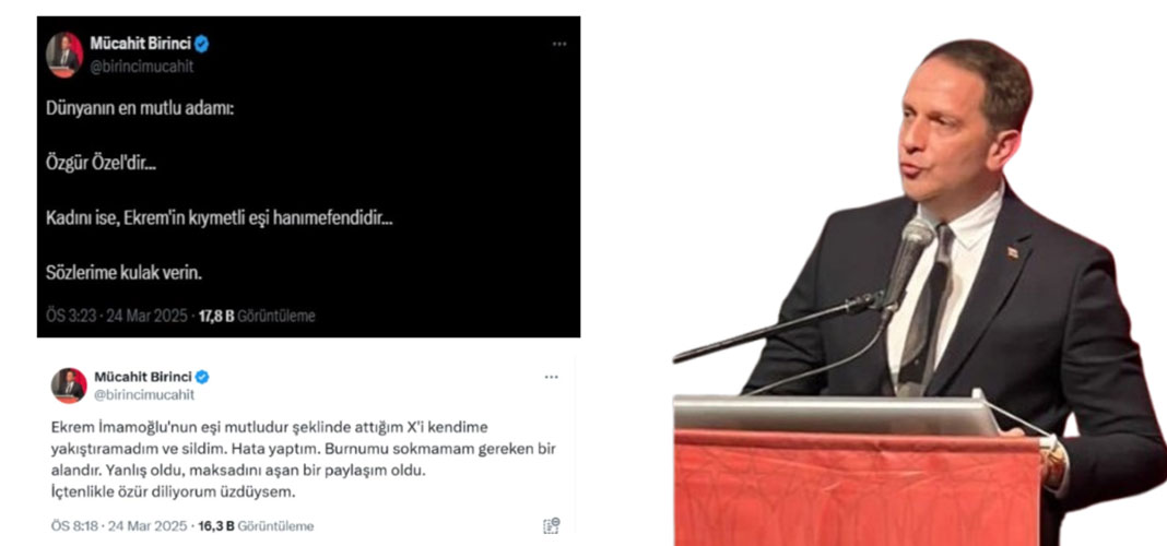 AKP'li Mücahit Birinci, Dilek İmamoğlu Paylaşımı Sonrası Özür Diledi:
