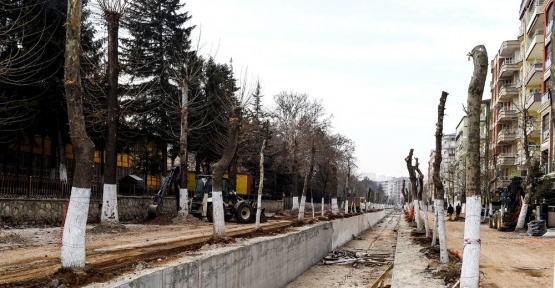 Kanalboyu 2. etapta üst yapı çalışmaları başladı