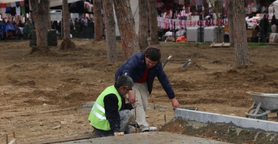 Burhaniye’de Şehit Turhan Bayraktar Parkı yenileniyor