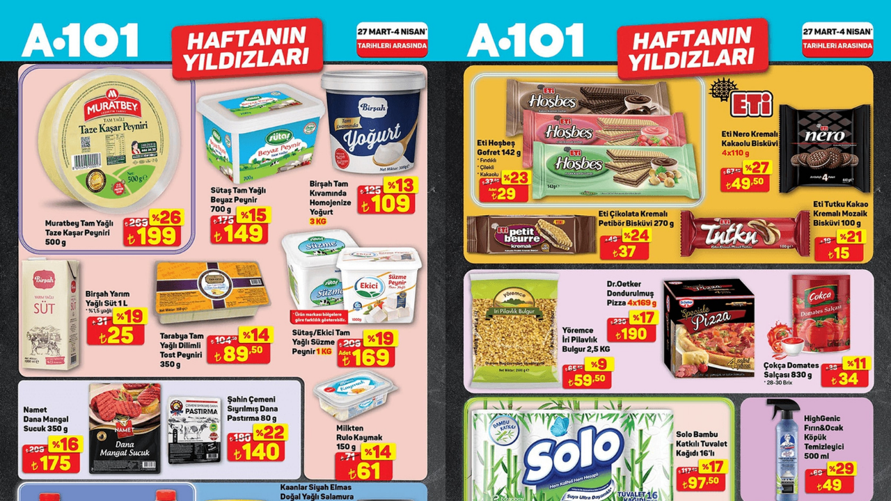 A101’de Sütaş, Solo ve Pepsi Ürünlerine İndirim Geliyor! A101 4 Nisan Aktüel Kataloğu!