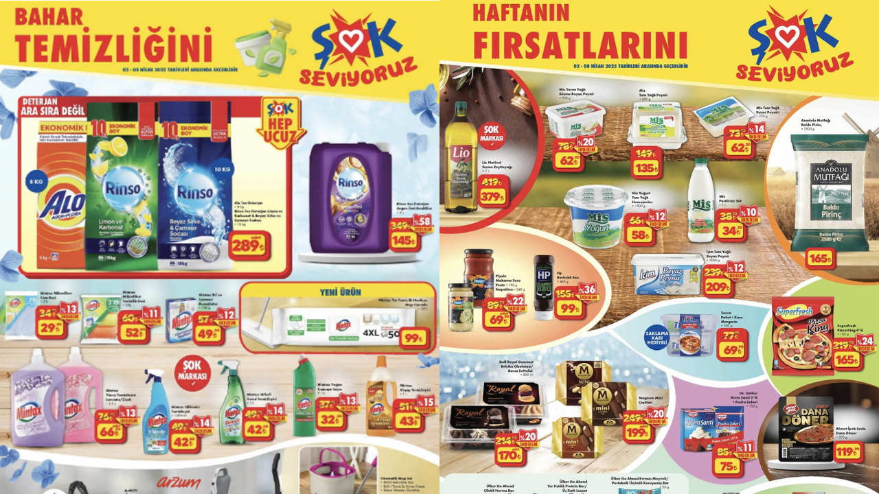 ŞOK’ta Arzum, Rinso ve Alo Ürünlerine İndirim Geliyor! ŞOK 2 Nisan Aktüel Kataloğu!