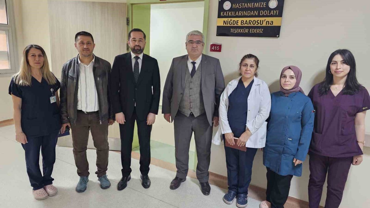 Niğde Barosu’ndan Hastaneye Anlamlı Bağış