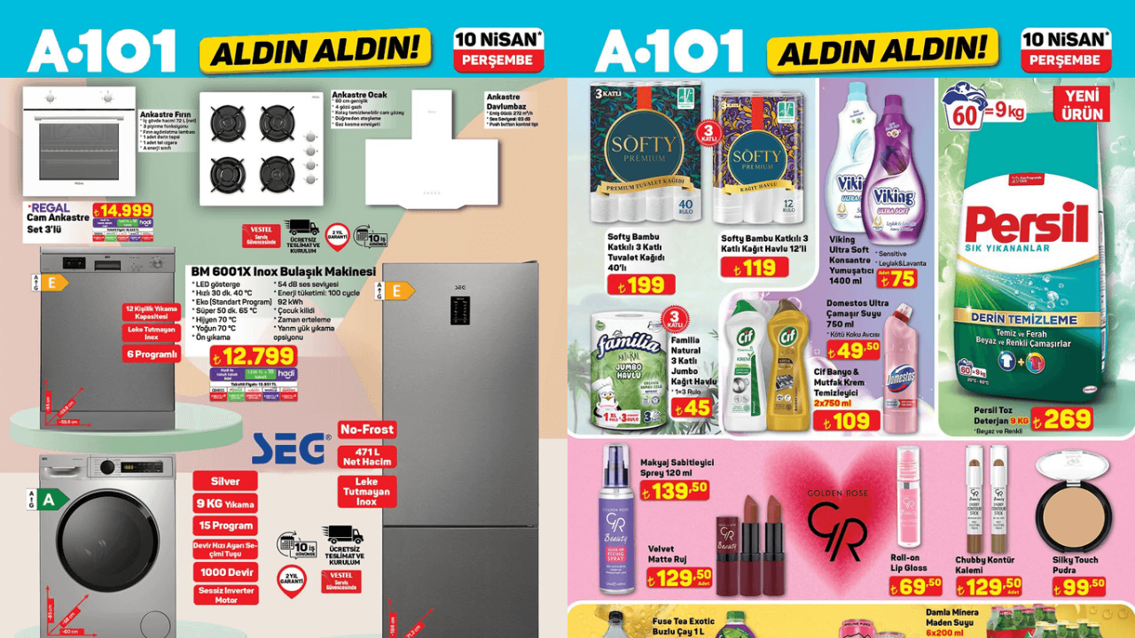 A101’e Ankastre Ocak Geliyor! A101 10 Nisan Aktüel Kataloğu!