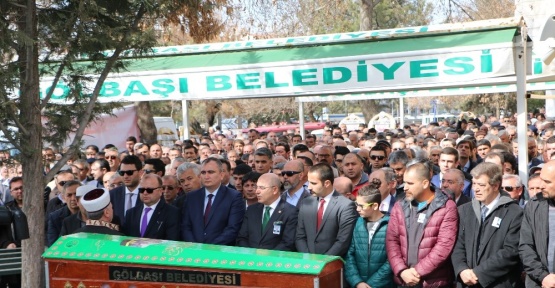 Gölbaşı eski Belediye Başkan Yardımcısı Bölük, son yolculuğuna uğurlandı