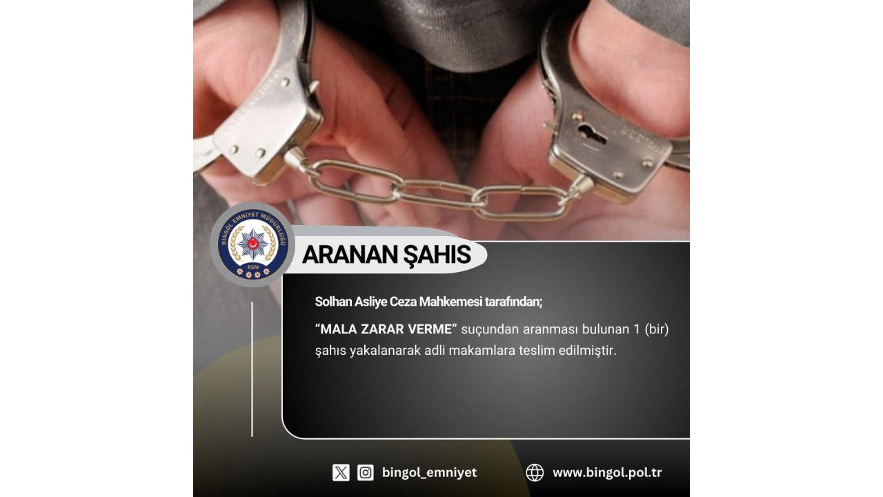 Bingöl’de Aranan 4 Şüpheli Yakalandı