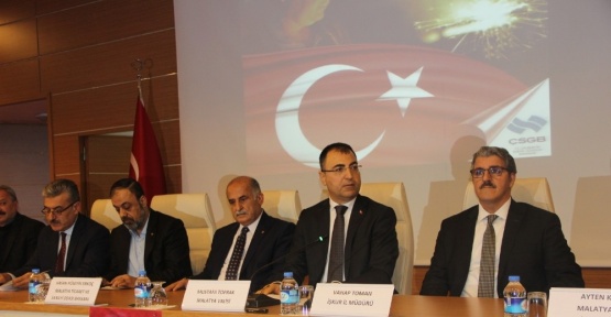 Malatya’da Çalışma Hayatında Milli Seferberlik toplantısı yapıldı
