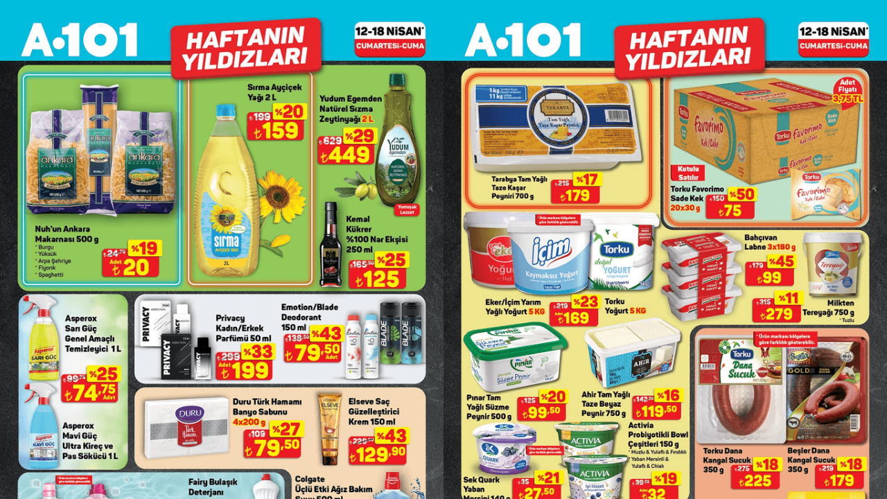 A101’e Yarın Saat 10.00’da Yüzde 50 İndirim Geliyor! A101 12 Nisan Aktüel Kataloğu!