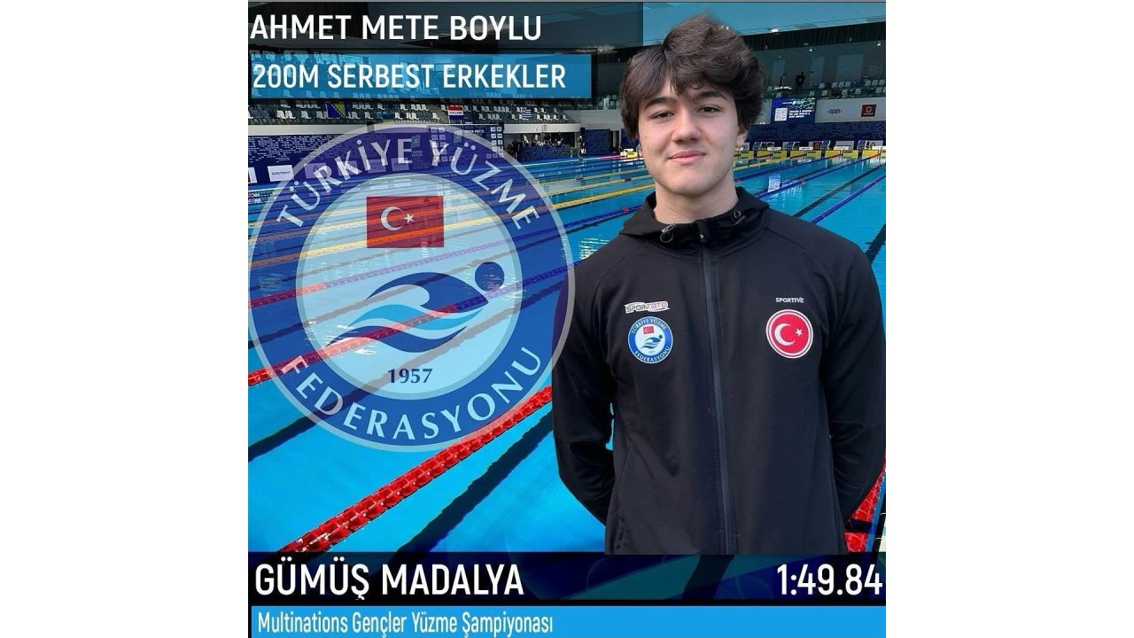 Denizlili Milli Yüzücü Güney Kıbrıs’ta Türkiye Rekoru Kırdı