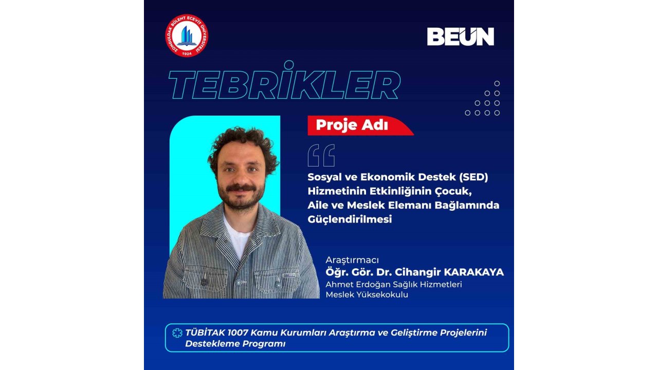 Öğr. Gör. Karakaya’nın Projesine Tübitak’tan Destek