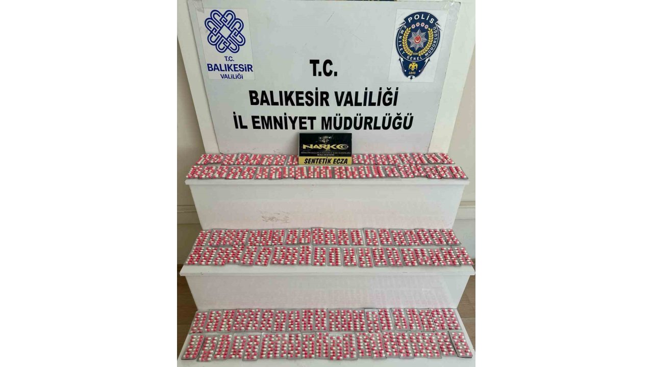 Balıkesir’de Bin 666 Sentetik Hap Ele Geçirildi