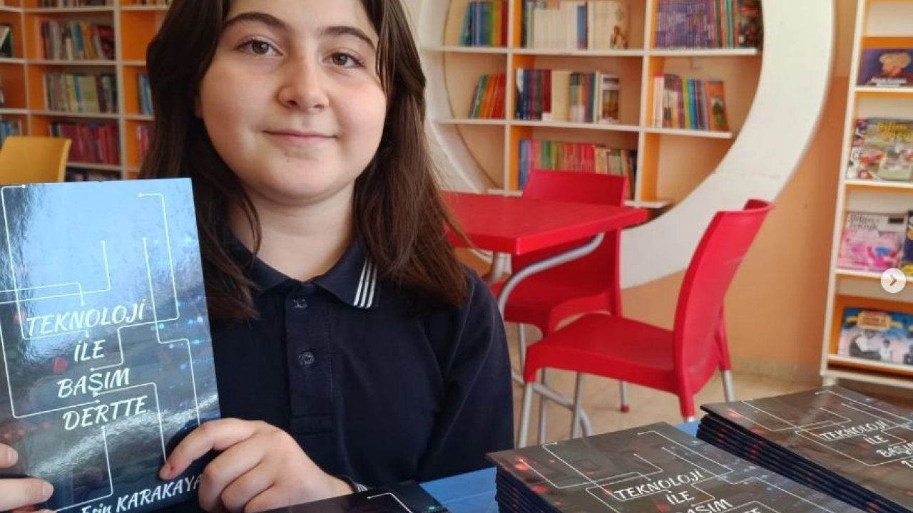 Beşinci Sınıf Öğrencisi, Yazdığı Kitapla Teknoloji Bağımlılığına Dikkat Çekti