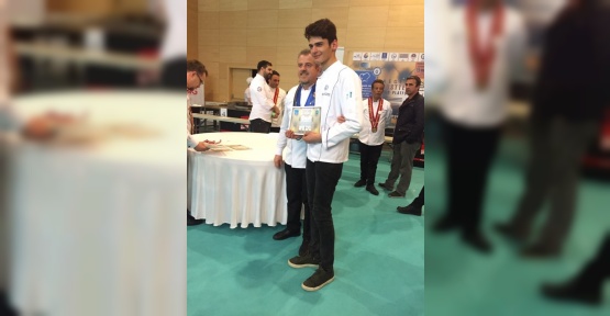 Kızılcahamamlı öğrenci Ege Şefler Şampiyonası’nda 4. oldu