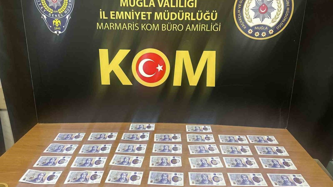 Marmaris’te İngiliz Turist Sahte Poundla Yakalandı