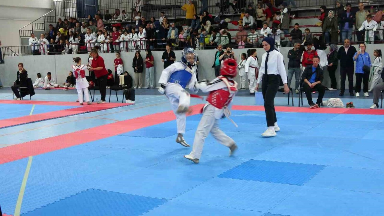 Kütahya’da Minikler Taekwondo Yarışmaları İlgi Gördü