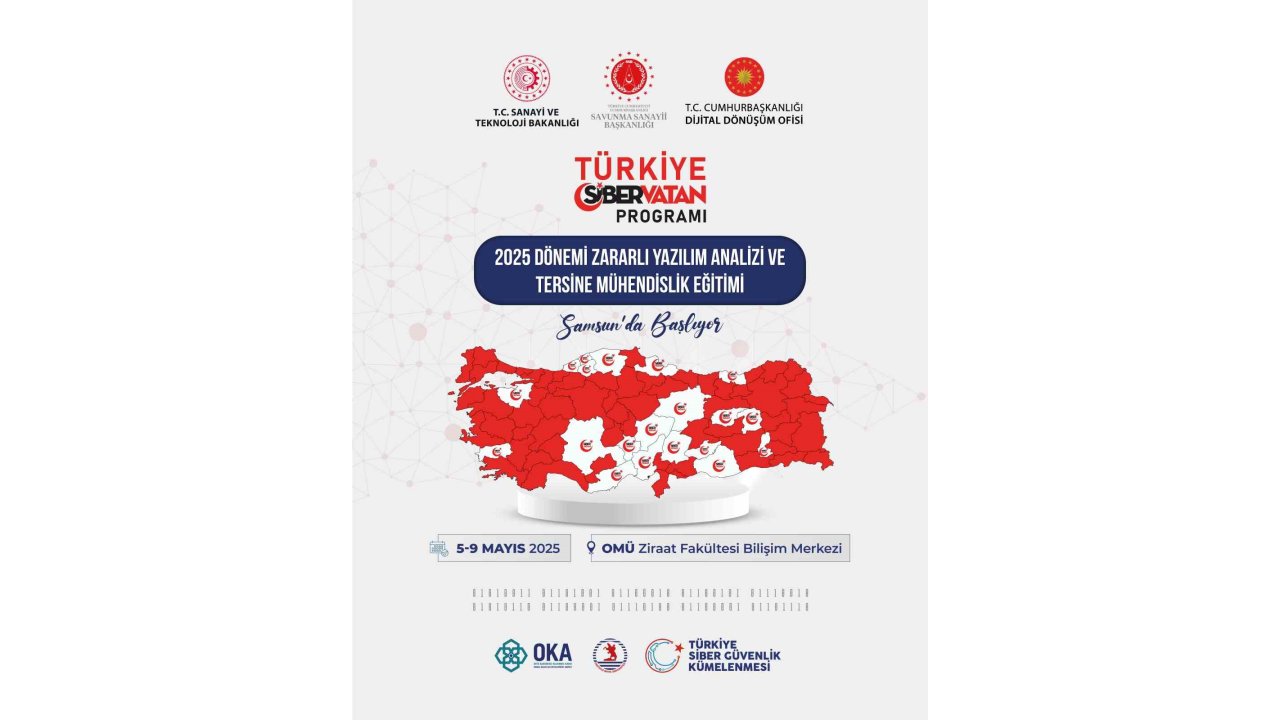 Samsun’da ‘Zararlı Yazılım Analizi Ve Tersine Mühendislik Eğitimi’ Gerçekleştirilecek