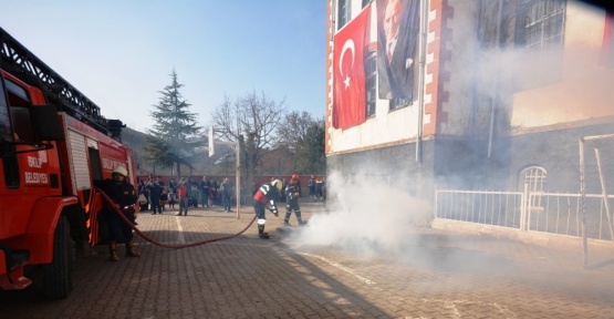 İskilip Sakarya İlkokulu’nda Nefes Kesen Tatbikat