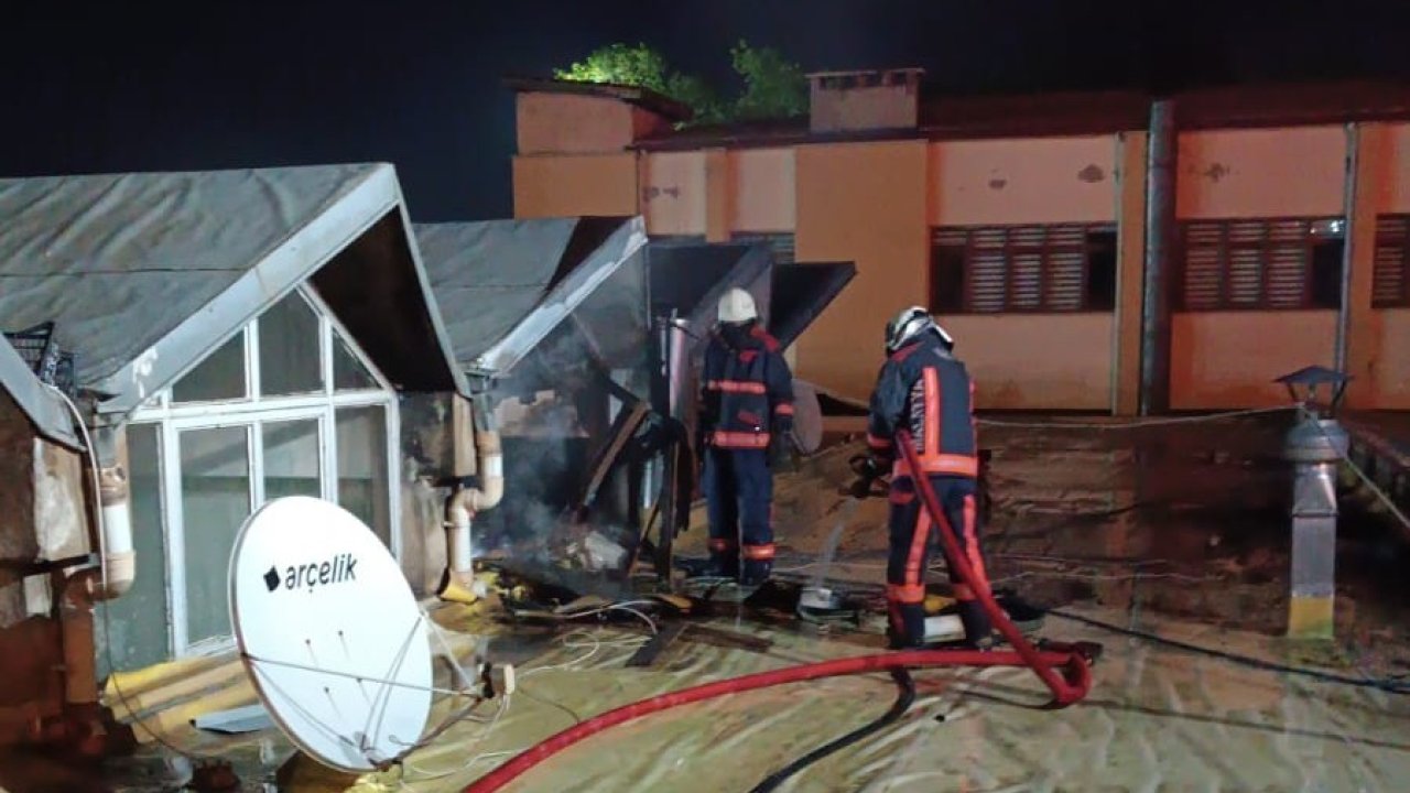 Malatya’da Çatı Yangını Korkuttu