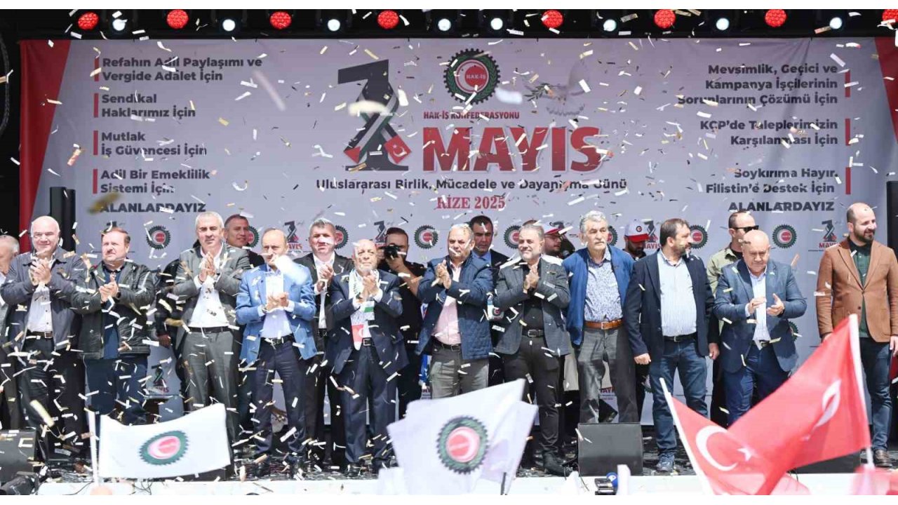 Hak-iş 1 Mayıs Emek Ve Dayanışma Günü’nü Rize’de Kutladı