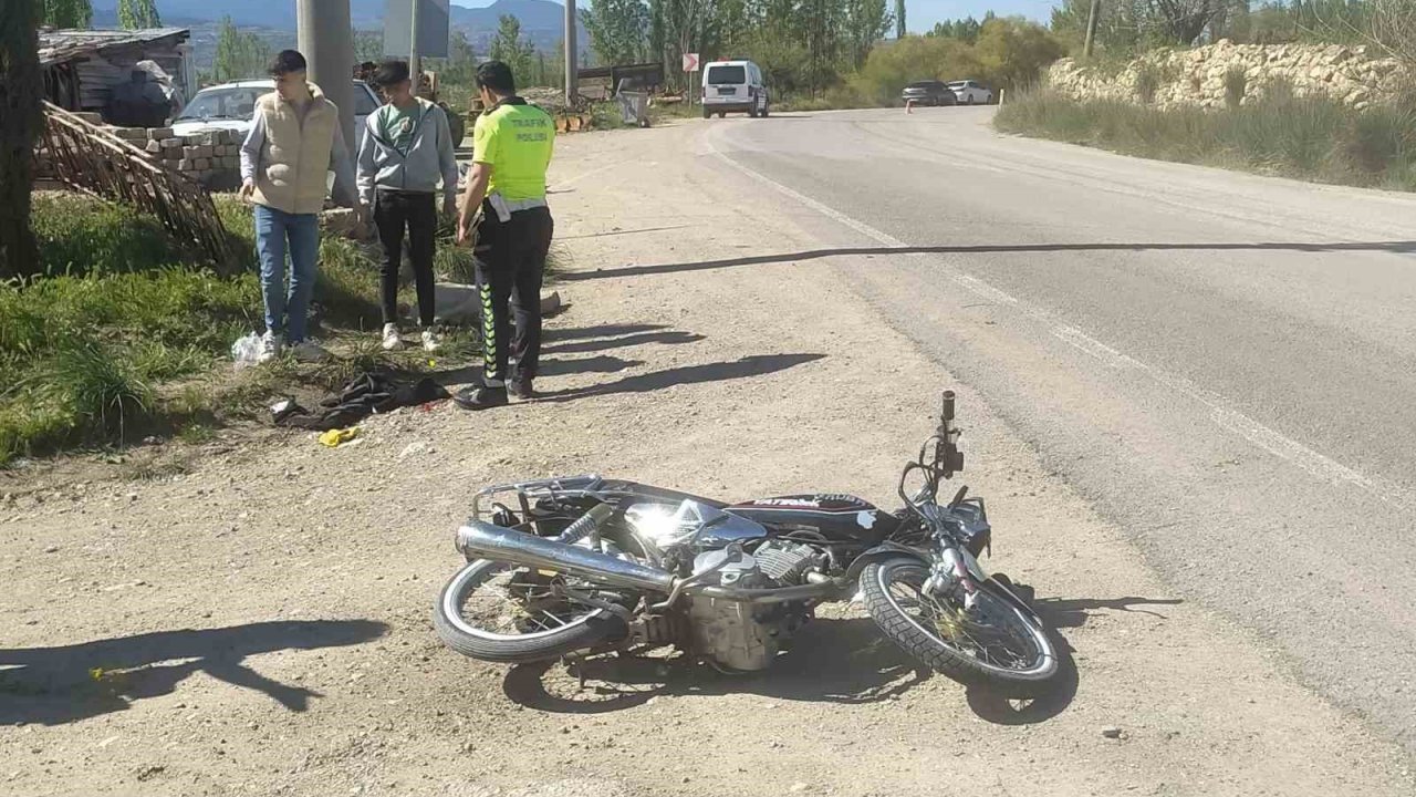 Hisarcık’ta Motosiklet Kazası: 1 Yaralı