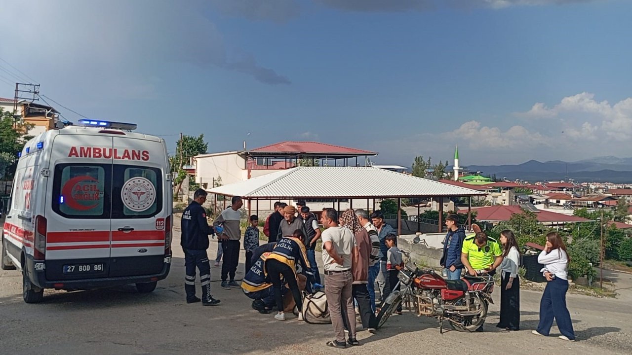 Gaziantep’te Motoru Deviren Yaşlı Adam Yaralandı