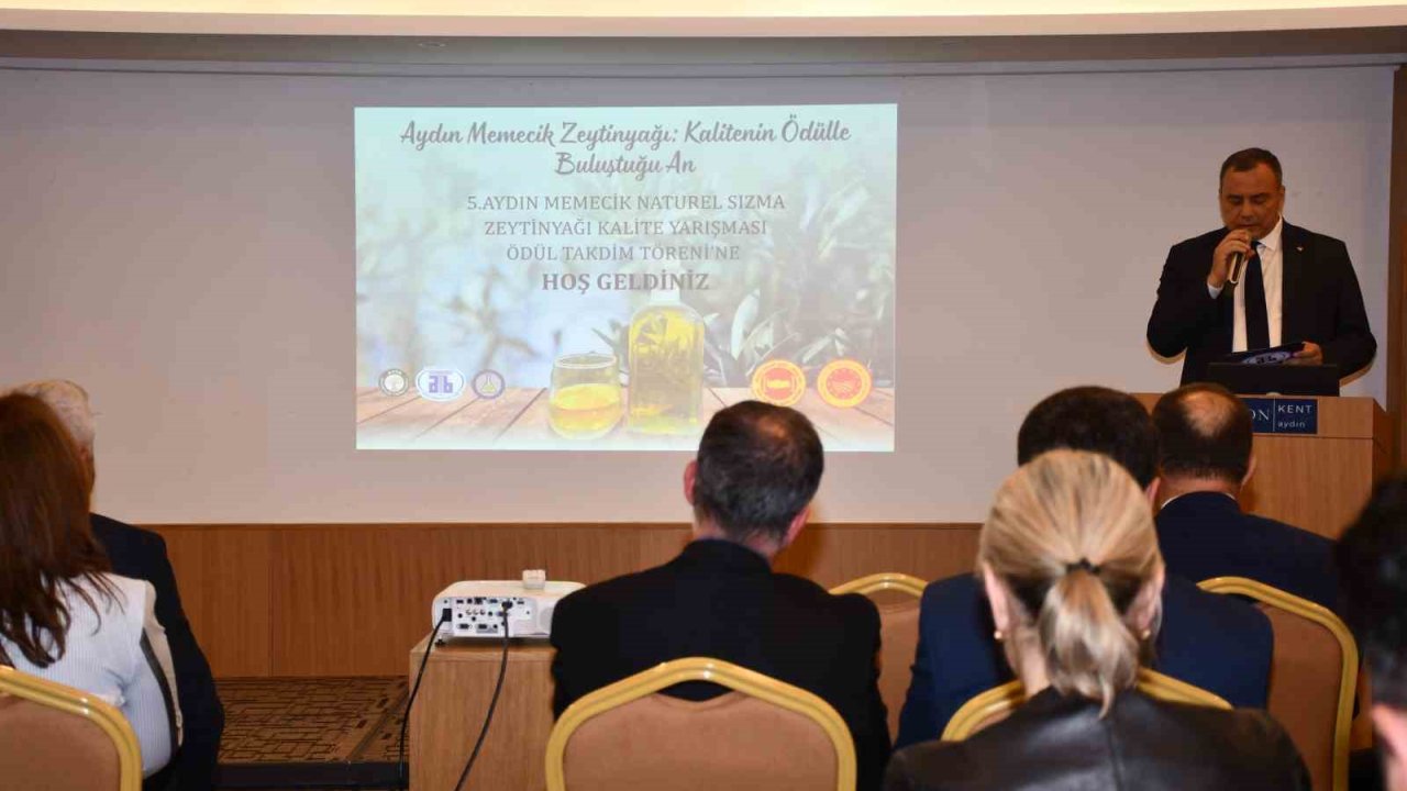 Aydın Memecik Naturel Sızma Zeytinyağı Kalitesi Ödüllendirildi