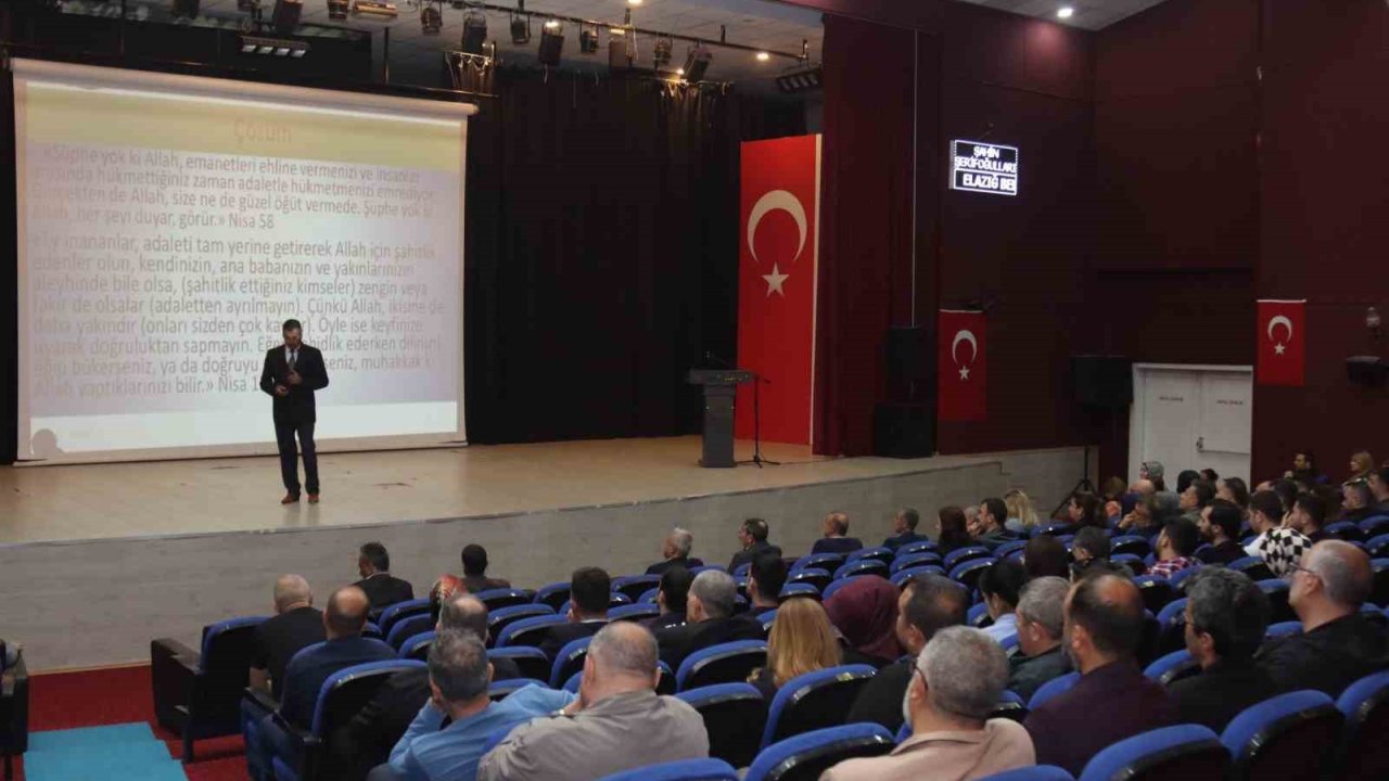 Elazığ’da ’kamu Etik Kuralları Eğitimi’ Konulu Seminer Düzenlendi