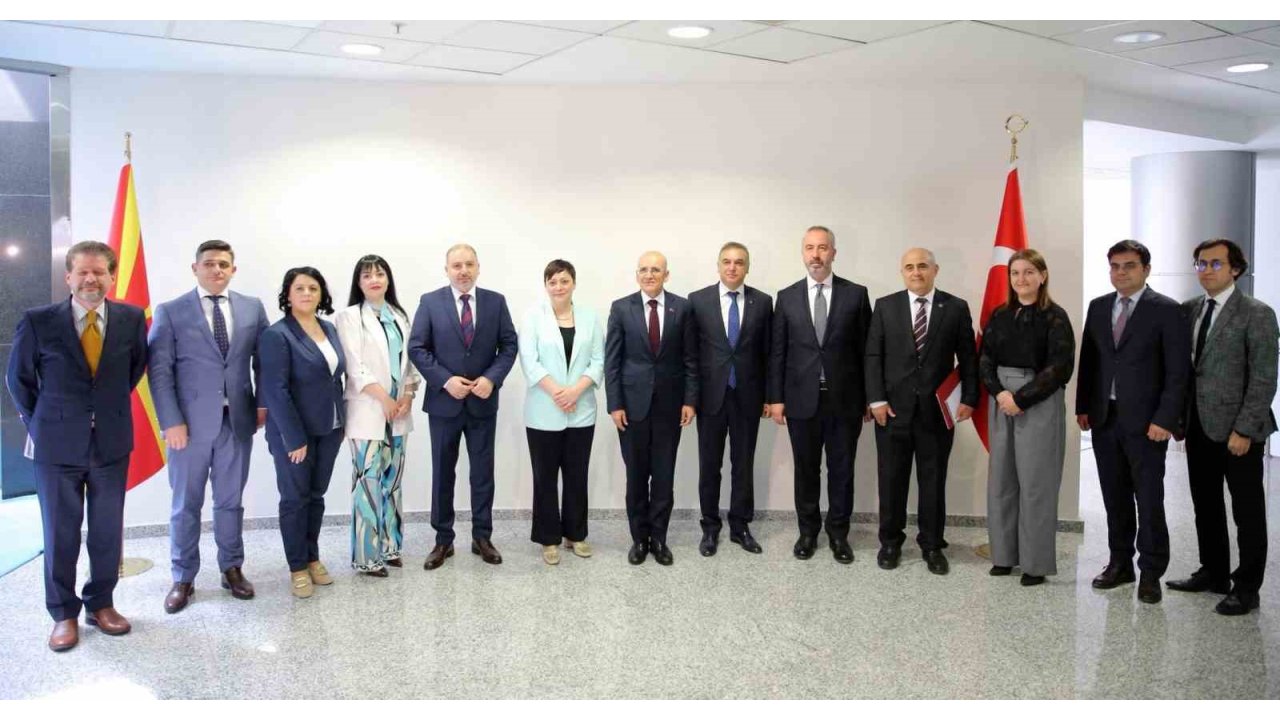 Bakan Şimşek, Kuzey Makedonya Maliye Bakanı Kochoska İle Bir Araya Geldi