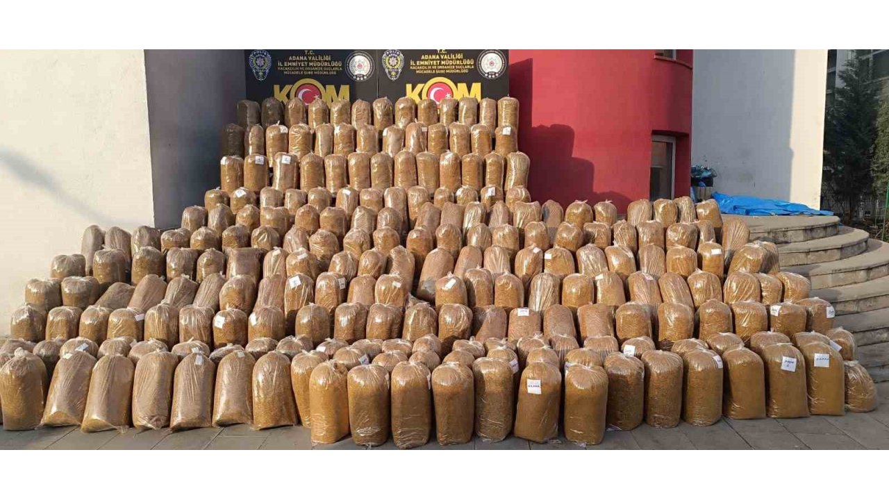 Adana’da 4 Araçta 2 Ton Kaçak Tütün Ele Geçirildi: 6 Gözaltı
