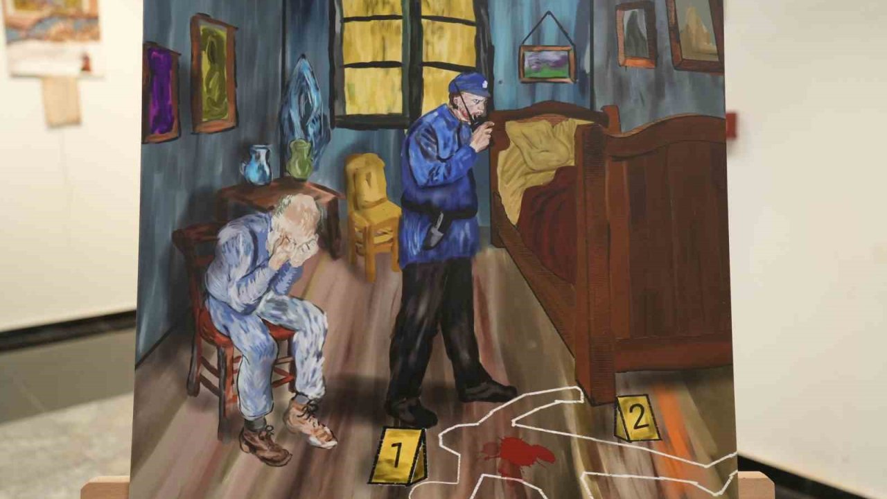 Gümüşhane’de Polis Memurları ‘Polisin Sanat Yönü’nü Gösterdi