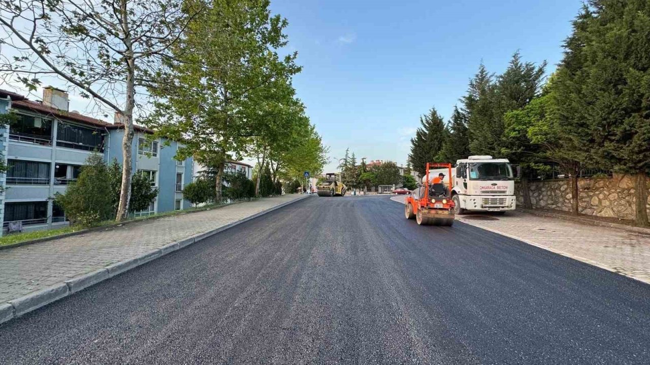 Serdar’da Sıcak Asfalt Çalışması