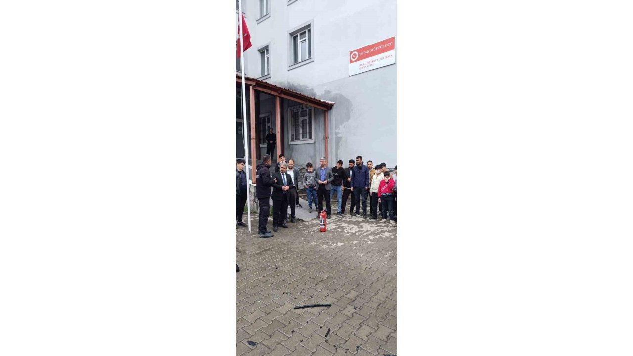 Tutak’ta Yangın Tatbikatı