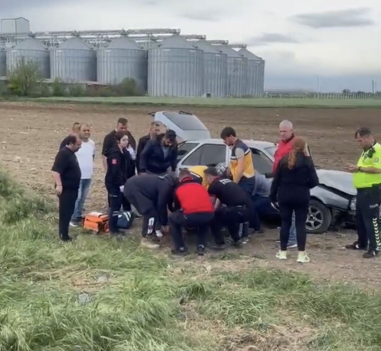Babaeski’de Trafik Kazası: 1 Yaralı