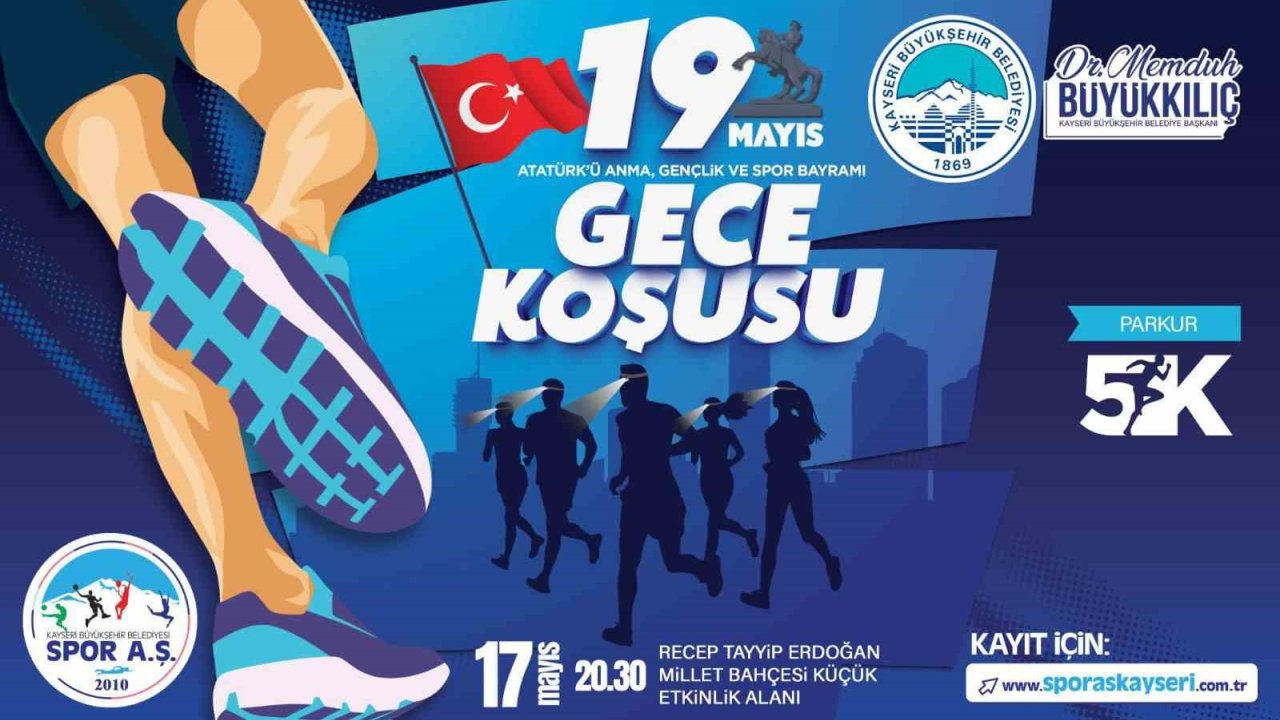 Büyükşehir Spor A.ş.’den 19 Mayıs Gece Koşusu