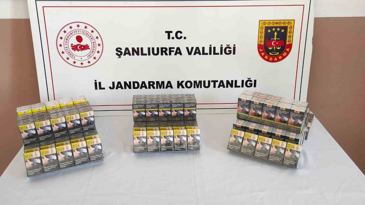 Şanlıurfa’da Kaçak Sigara Ele Geçirildi