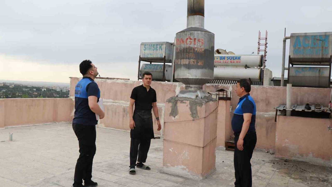 Zabıtadan Pide Fırınlarına Baca Denetimi