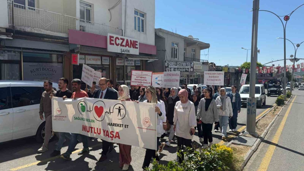 Dicle’de ’sağlıklı Yaşam Yürüyüşü’ Düzenlendi