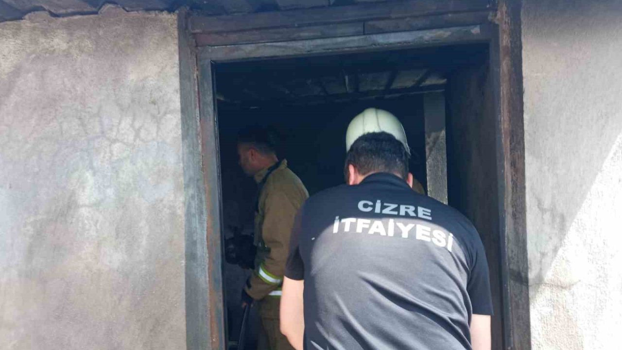 Cizre’de Odunlukta Çıkan Yangın Paniğe Neden Oldu