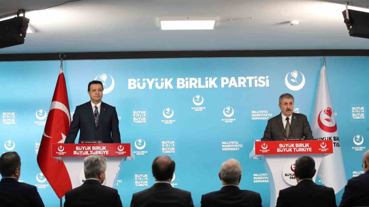 Bbp Genel Başkanı Destici, Saadet Partisi Genel Başkanı Arıkan İle Bir Araya Geldi