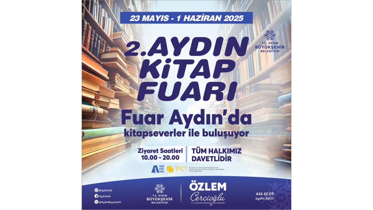 Başkan Çerçioğlu’ndan Aydın Kitap Fuarı’na Davet
