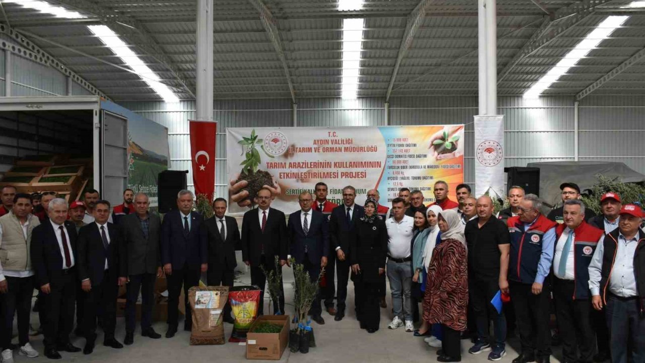 Aydın’da Take Projeleri Kapsamında Çiftçilere Fide Ve Tohum Dağıtıldı