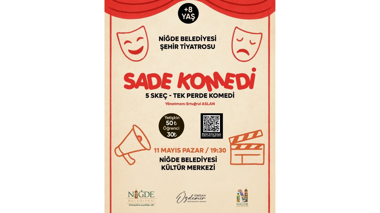 Niğde Belediyesi Şehir Tiyatrosu’ndan Gülmeye Doyuracak Gösteri