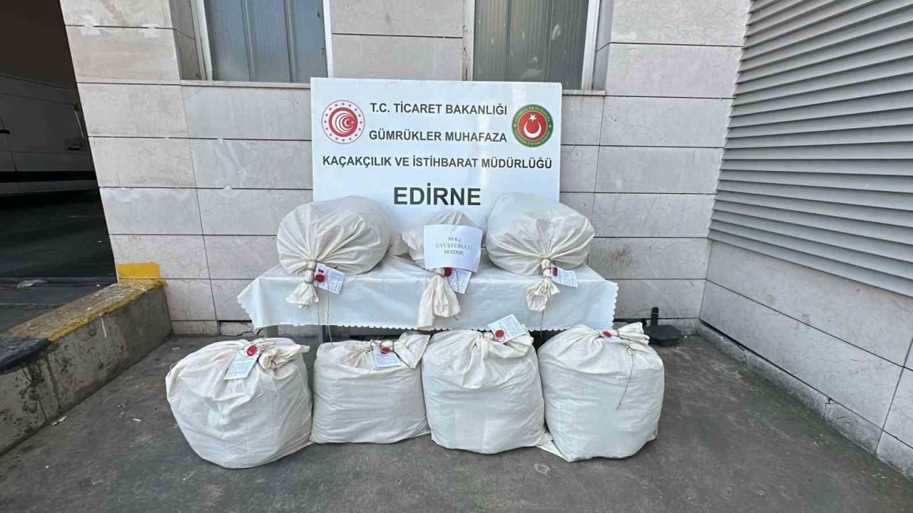 Kapıkule’de Televizyon Ünitesinde 49 Kilo Esrar Ele Geçirildi